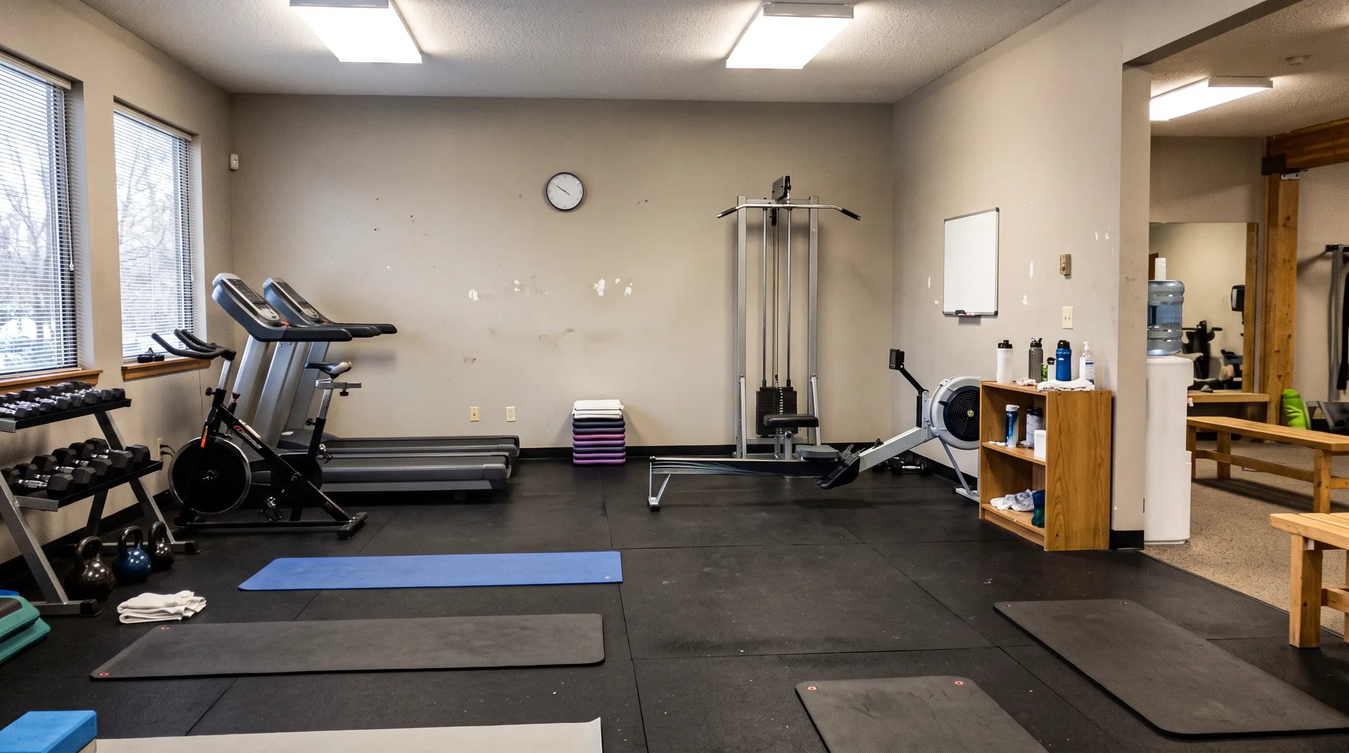 Sala de exercícios de uma unidade franqueada